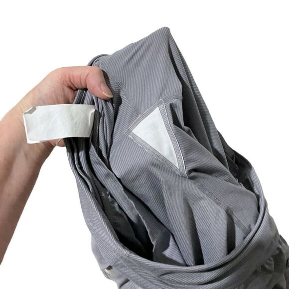 PrAna Ryley harem crop pants loungewear gray stripes size XL - Picture 11 of 13